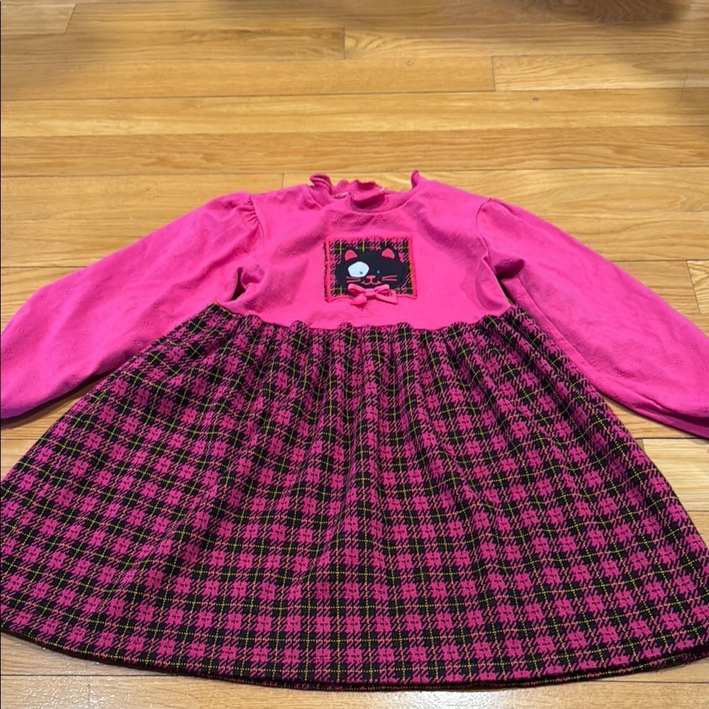 Buster brown girls vintage cat dresses size 6.